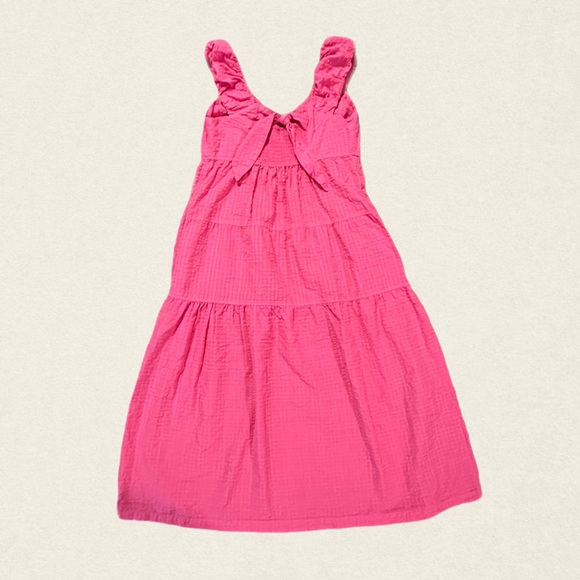 Old Navy Sleeveless Fit & Flare Tiered Smocked Seersucker All-Day Maxi Dress - Picture 8 of 14